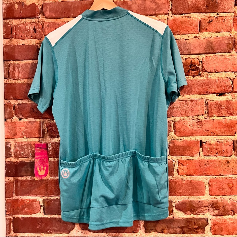 NEW Canari Women's Essential Jersey Robin's Egg Blue Size Large 1/4 Zip Pockets - Picture 5 of 5